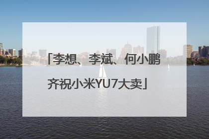 李想、李斌、何小鹏齐祝小米YU7大卖