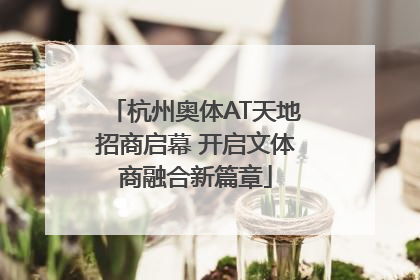 杭州奥体AT天地招商启幕 开启文体商融合新篇章