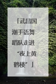 武昌国潮手语舞蹈队走进“夜上黄鹤楼”