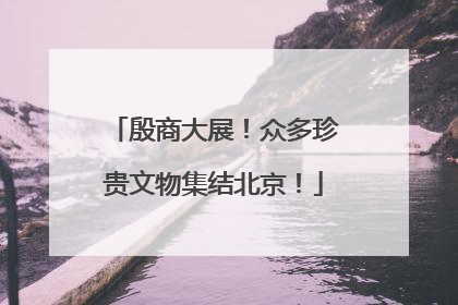 殷商大展！众多珍贵文物集结北京！