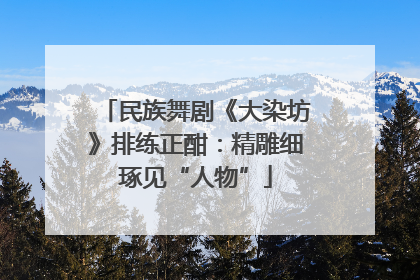 民族舞剧《大染坊》排练正酣：精雕细琢见“人物”