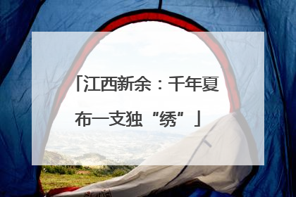 江西新余：千年夏布一支独“绣”