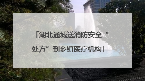 湖北通城送消防安全“处方”到乡镇医疗机构