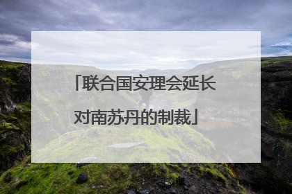 联合国安理会延长对南苏丹的制裁
