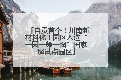 自贡首个！川南新材料化工园区入选“一园一策一图”国家级试点园区