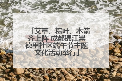艾草、粽叶、木箭齐上阵 成都锦江崇德里社区端午节主题文化活动举行