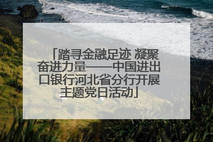 踏寻金融足迹 凝聚奋进力量——中国进出口银行河北省分行开展主题党日活动
