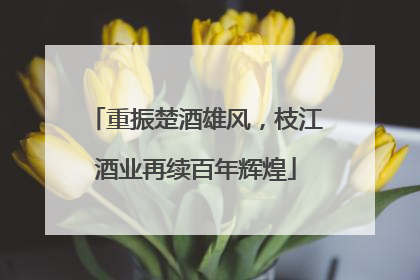 重振楚酒雄风，枝江酒业再续百年辉煌