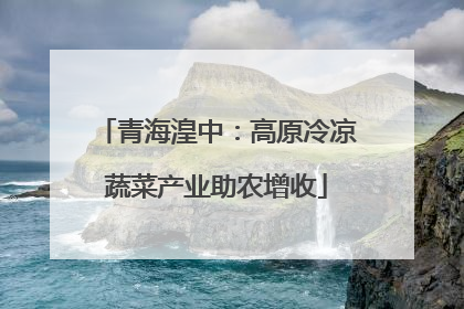 青海湟中：高原冷凉蔬菜产业助农增收