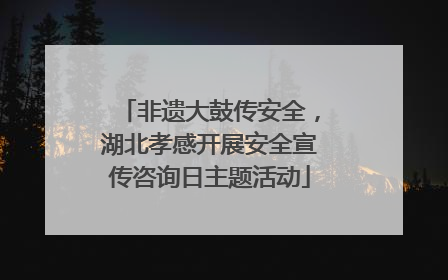 非遗大鼓传安全，湖北孝感开展安全宣传咨询日主题活动