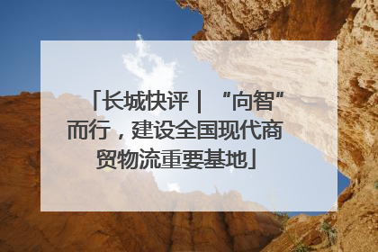 长城快评｜“向智”而行，建设全国现代商贸物流重要基地