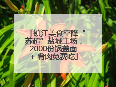 镇江美食空降“苏超”盐城主场，2000份锅盖面+ 肴肉免费吃