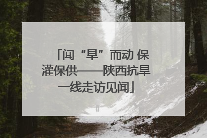 闻“旱”而动 保灌保供——陕西抗旱一线走访见闻