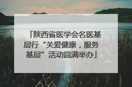 陕西省医学会名医基层行“关爱健康，服务基层”活动圆满举办