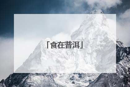 食在普洱