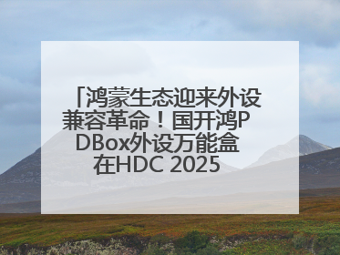 鸿蒙生态迎来外设兼容革命！国开鸿PDBox外设万能盒在HDC 2025大放异彩