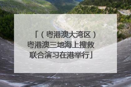 （粤港澳大湾区）粤港澳三地海上搜救联合演习在港举行