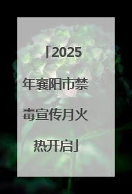 2025年襄阳市禁毒宣传月火热开启