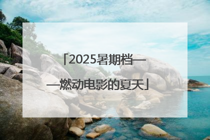 2025暑期档——燃动电影的夏天